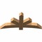 Ekena Millwork Alberta Smooth Timber Gable Bracket, Western Red Cedar, 60"W x 27"H x 5 1/2"D x 5 1/2"F, 11/12 Pitch GBW060X27X0606ALB00SWR - alternate 3